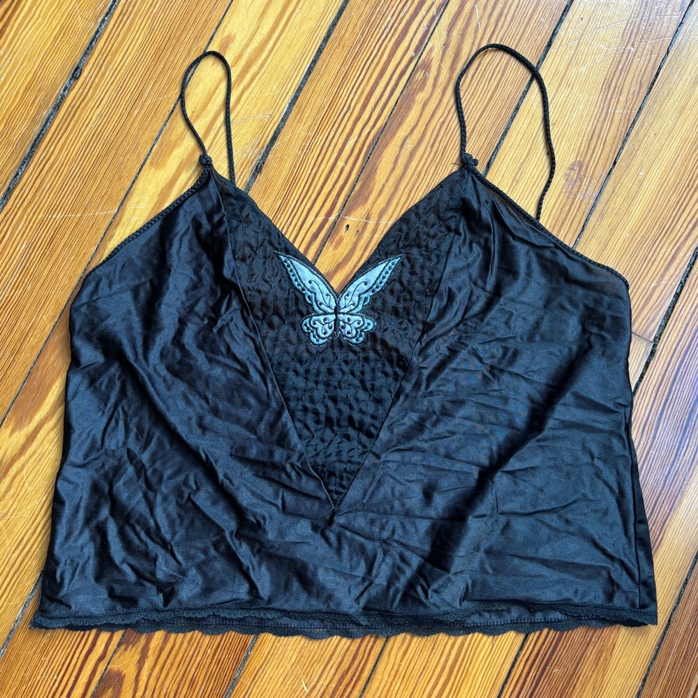 Pretty vintage butterfly camisole